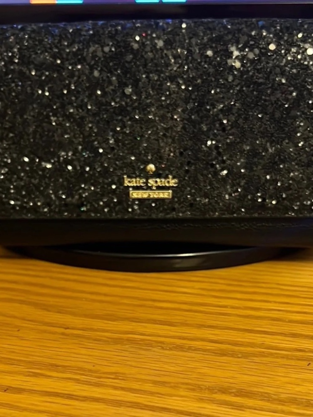 Kate Spade Black Glitter Wallet - Picture 1 of 7